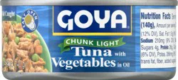 Goya Wild Caught Chunk Light Tuna with Vegetables in Oil 4.94 oz