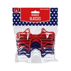 Meijer Corporate Seasonal Patriotic Glasses