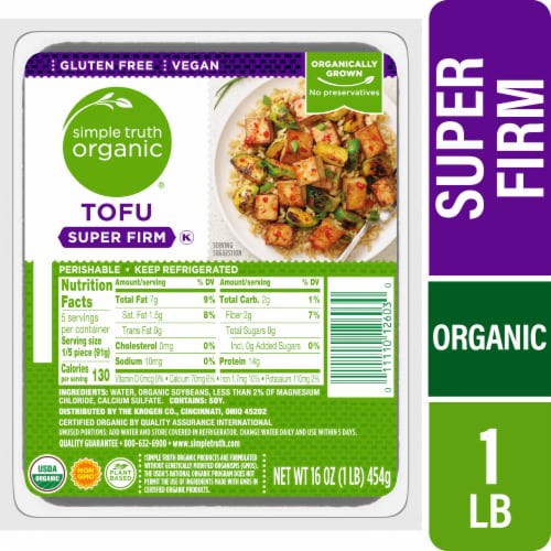 slide 1 of 4, Simple Truth Organic Super Firm Tofu, 16 oz