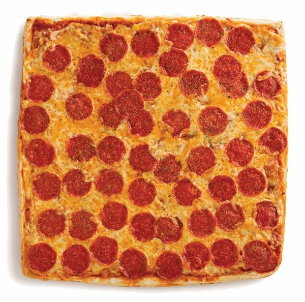 slide 1 of 1, Hy-Vee Pepperoni Pizza Tuscano Cracker Crust Family Size, 29 oz