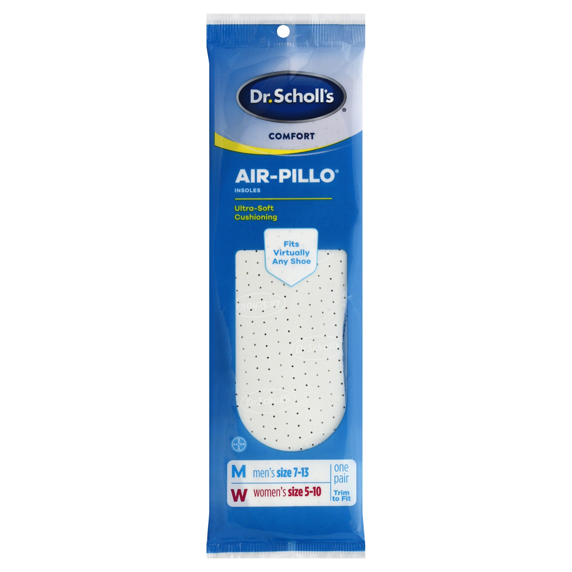 slide 1 of 1, Dr. Scholl's Comfort Air-Pillo Insoles, 1 pair