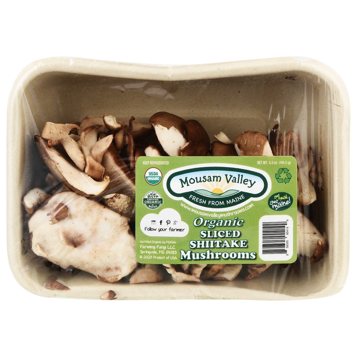 slide 10 of 12, Mousam Valley Organic Sliced Shiitake Mushrooms 3.5 oz, 3.5 oz