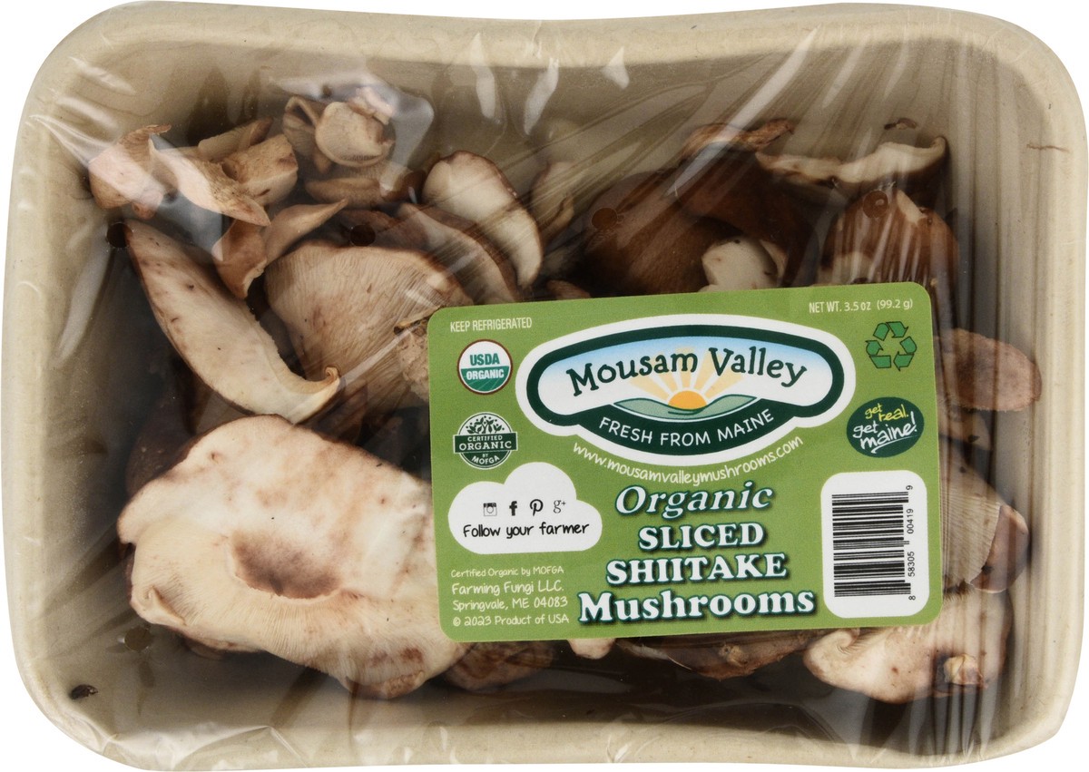slide 8 of 12, Mousam Valley Organic Sliced Shiitake Mushrooms 3.5 oz, 3.5 oz