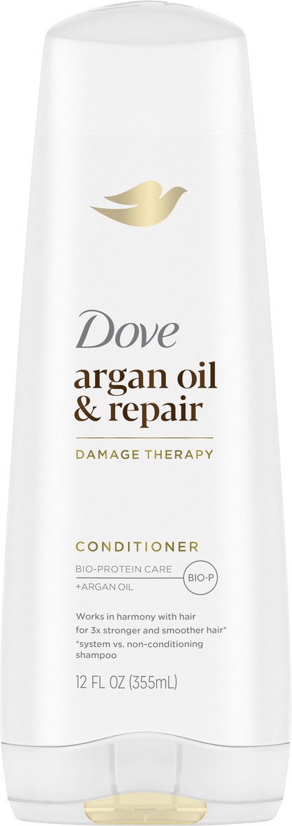 slide 7 of 13, Dove Conditioner Argan Oil & Damage Repair 12 oz, 12 fl oz