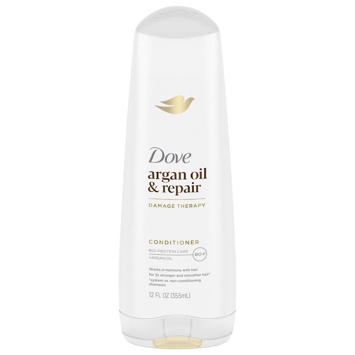slide 1 of 13, Dove Conditioner Argan Oil & Damage Repair 12 oz, 12 fl oz