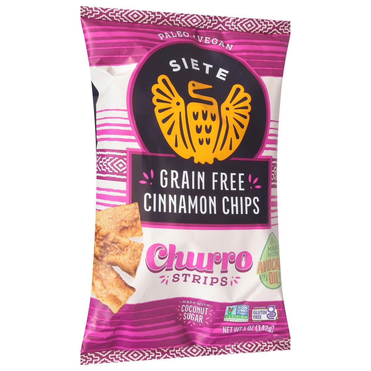 slide 2 of 9, Siete Grain Free Cinnamon Chips Churro Strips 5 oz, 1 ct