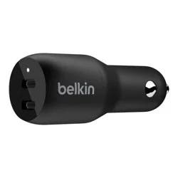 Belkin 2A/36W 2-Port USB-C Car Charger - Black
