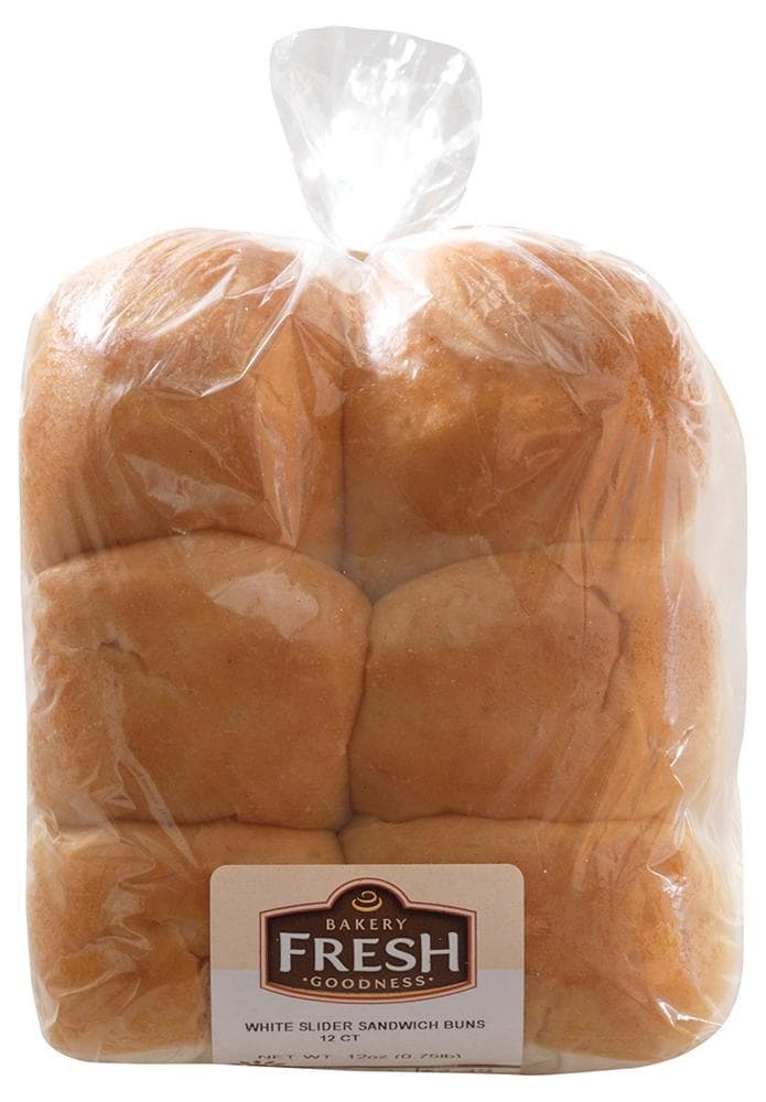 slide 1 of 1, Bakery Fresh Goodness White Slider Sandwich Buns, 12 ct; 1 oz