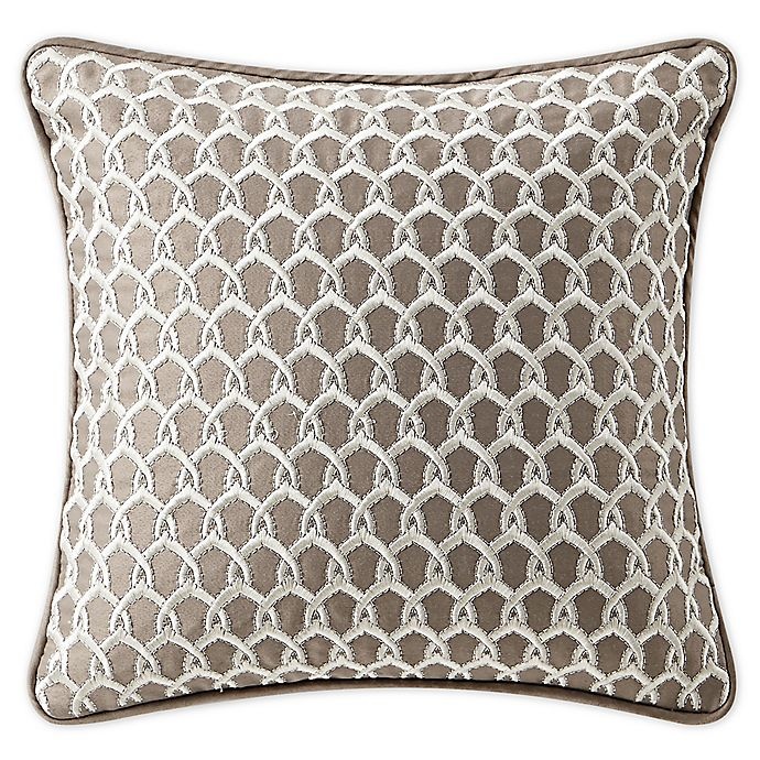 slide 1 of 2, Waterford Baylen Embroidered Square Throw Pillow - Dusty Blue, 14 in