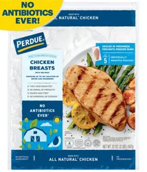 Perdue Frozen Raw Boneless Skinless Individually Wrapped Chicken Breast