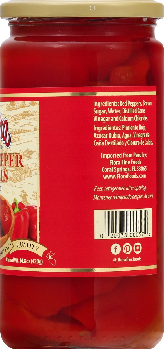 slide 6 of 13, Flora Red Pepper Hulls, Sweet, 24 oz