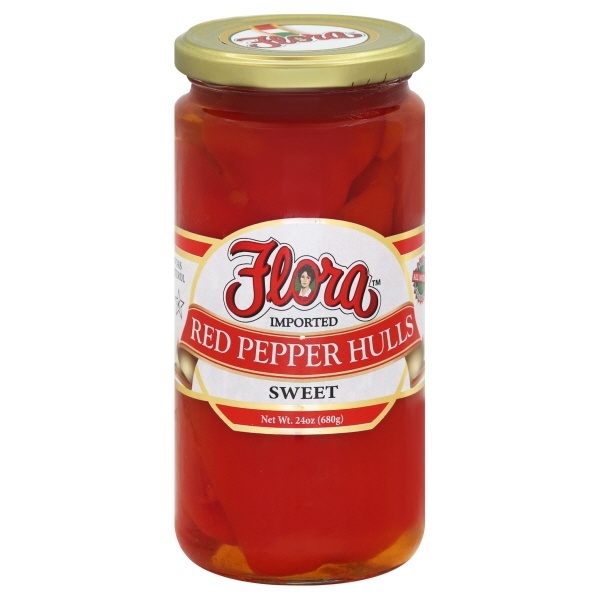 slide 1 of 1, Flora Sweet Pepper Hulls, 24 oz