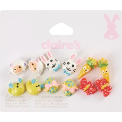 Claires Easter 6 Pair Earrings