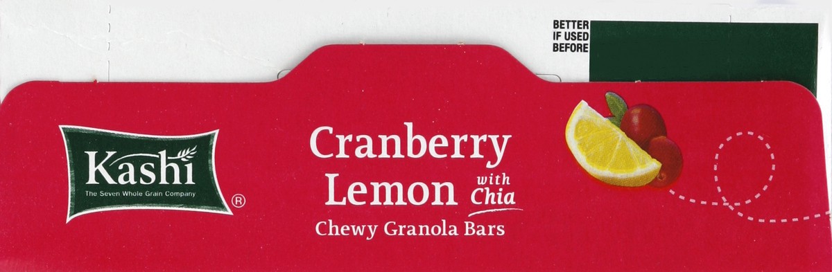 slide 2 of 4, Kashi Cranberry Lemon With Chia Chewy Granola Bars, 6 ct