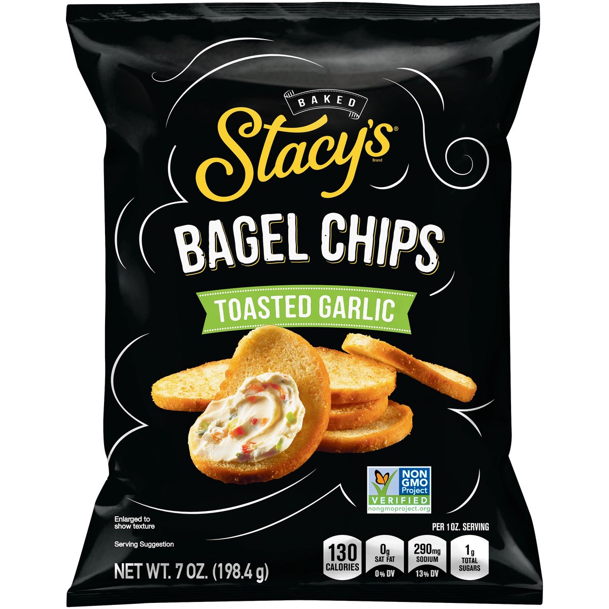 slide 1 of 3, Stacy's Baked Bagel Chips Toasted Garlic 7 Oz, 