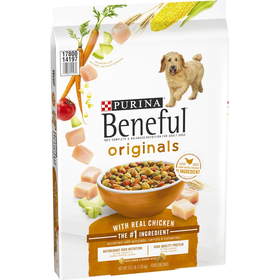 slide 2 of 9, Beneful Originals With Real Chicken Dry Dog Food, 15.5 lb