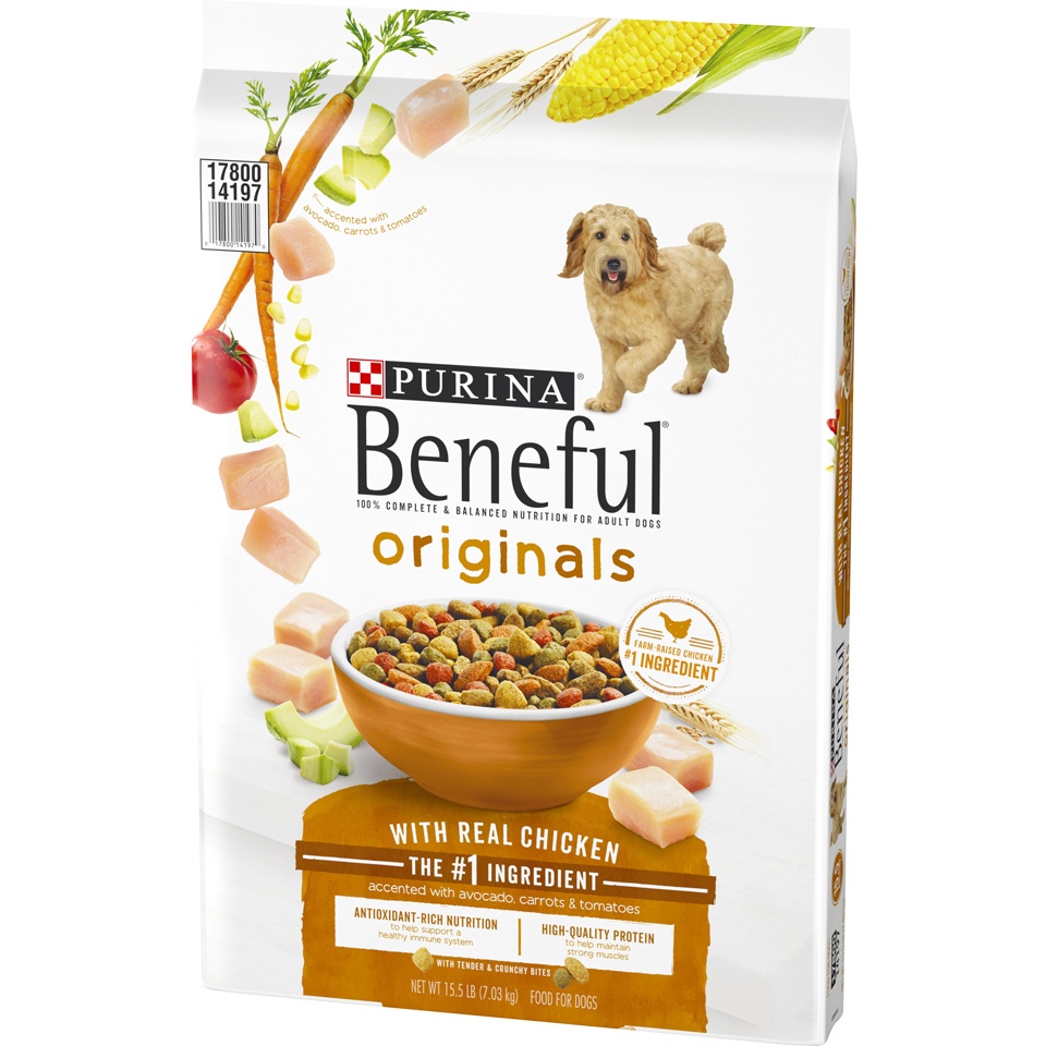 slide 3 of 9, Beneful Originals With Real Chicken Dry Dog Food, 15.5 lb