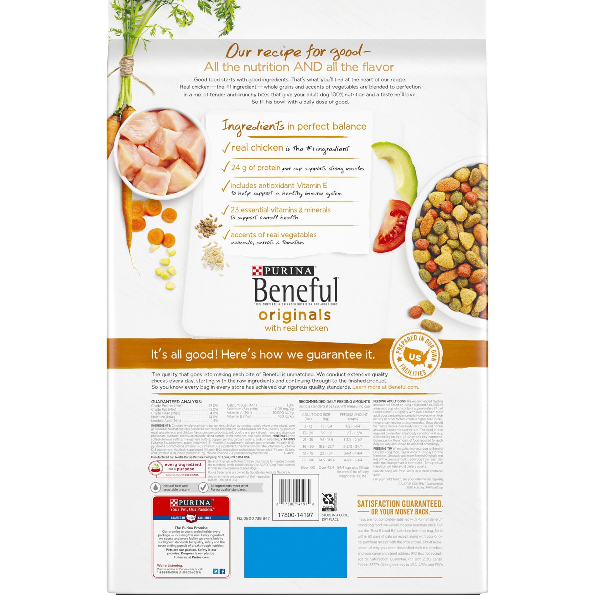 slide 6 of 9, Beneful Originals With Real Chicken Dry Dog Food, 15.5 lb