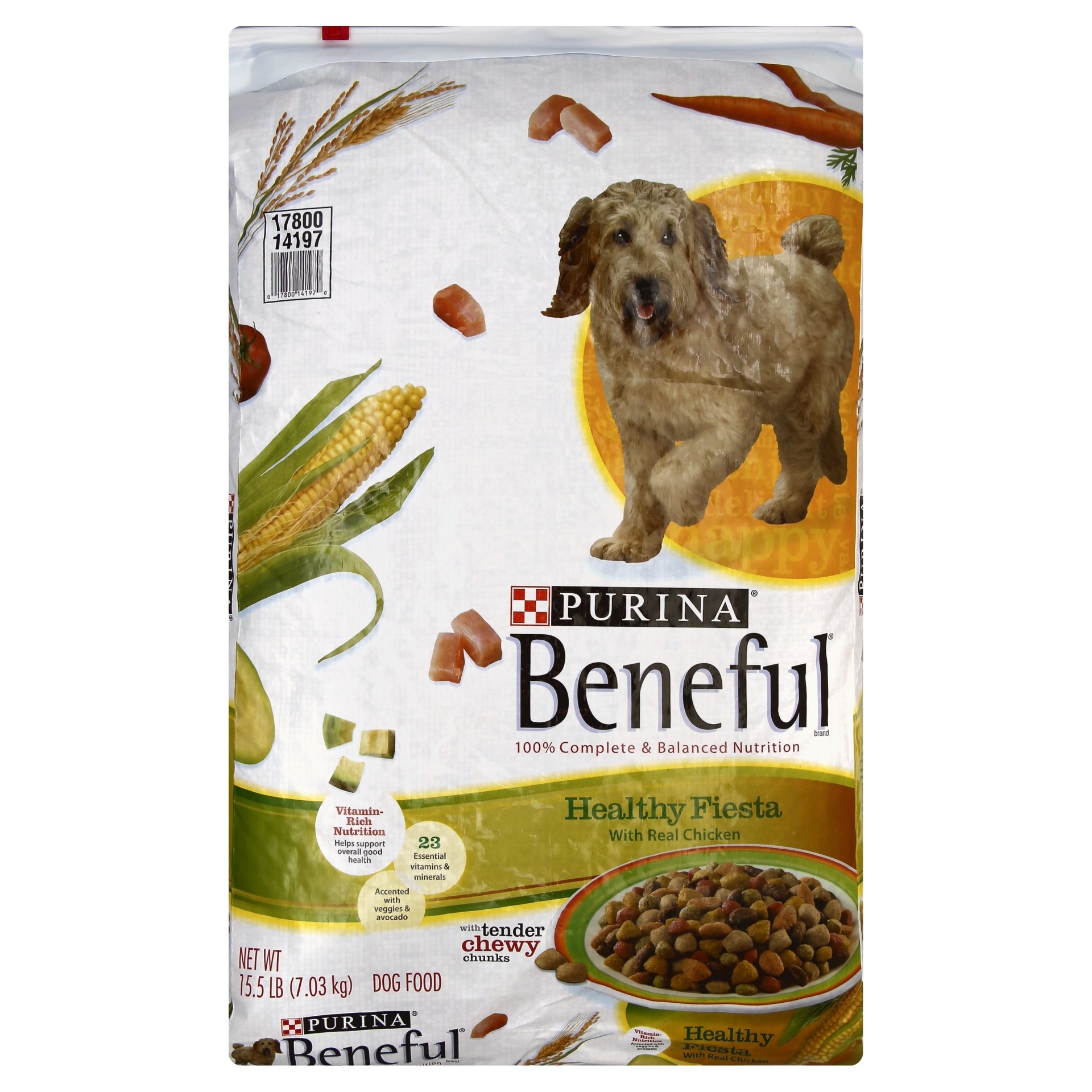 slide 1 of 9, Beneful Originals With Real Chicken Dry Dog Food, 15.5 lb