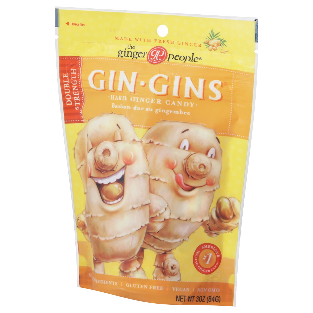 slide 6 of 12, Ginger People Gin Gins Double Strength Hard Ginger Candy 3 oz, 3 oz