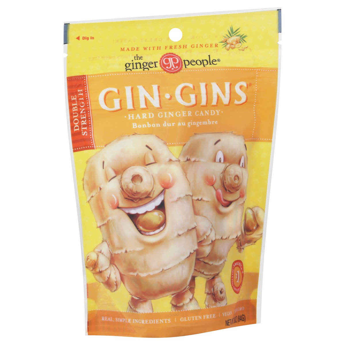 slide 2 of 12, Ginger People Gin Gins Double Strength Hard Ginger Candy 3 oz, 3 oz