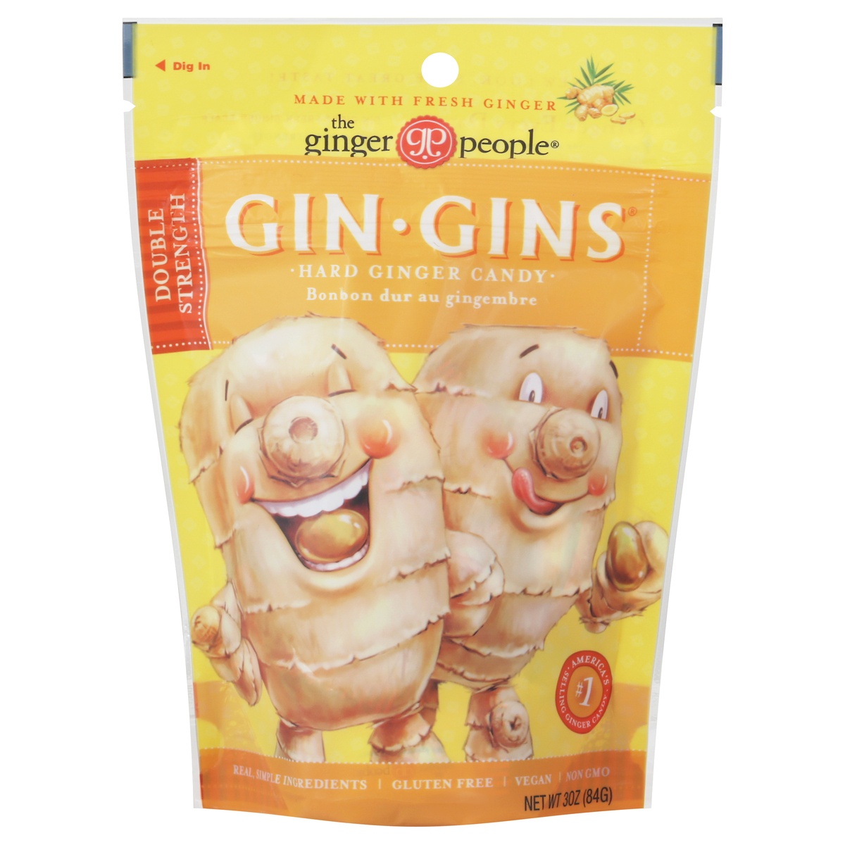 slide 1 of 1, The Ginger People Gin - Gins Hard Candy - 3oz, 3 oz