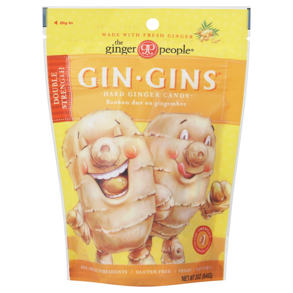 slide 1 of 12, Ginger People Gin Gins Double Strength Hard Ginger Candy 3 oz, 3 oz