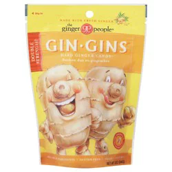 Ginger People Gin Gins Double Strength Hard Ginger Candy 3 oz