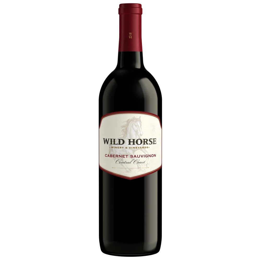 slide 1 of 2, Wild Horse Cabernet Sauvignon Bottle, 750 ml