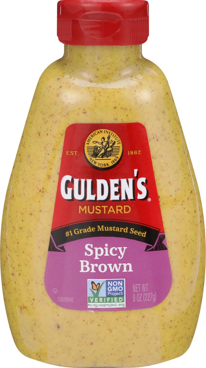 slide 6 of 7, Gulden's Spicy Brown Mustard 8 oz, 8 oz