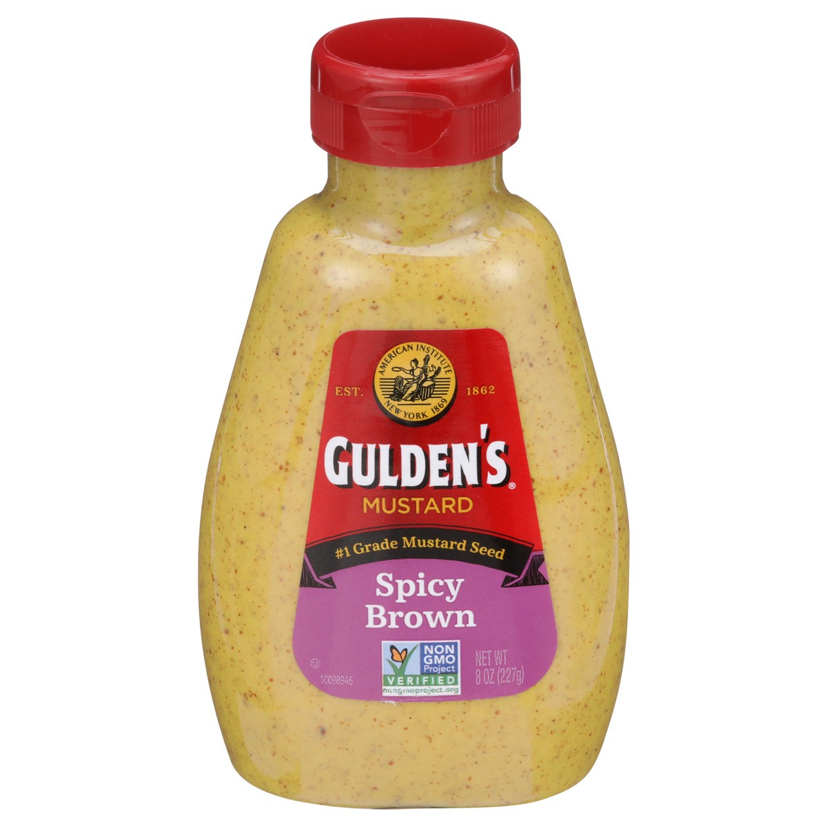 slide 1 of 7, Gulden's Spicy Brown Mustard 8 oz, 8 oz