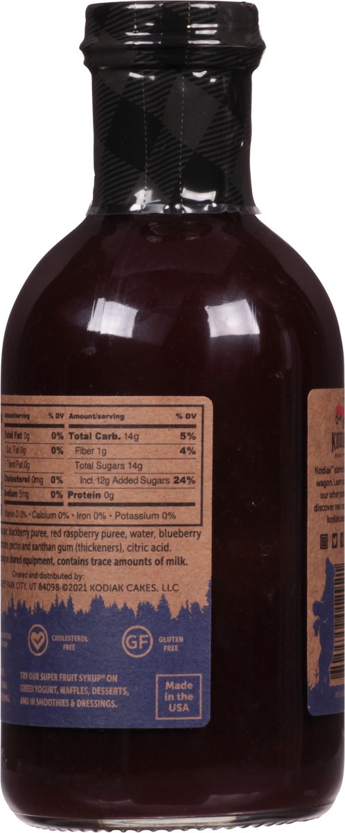 slide 13 of 14, Kodiak Cakes Mountain Berry Super Fruit Syrup 16 fl oz, 16 oz