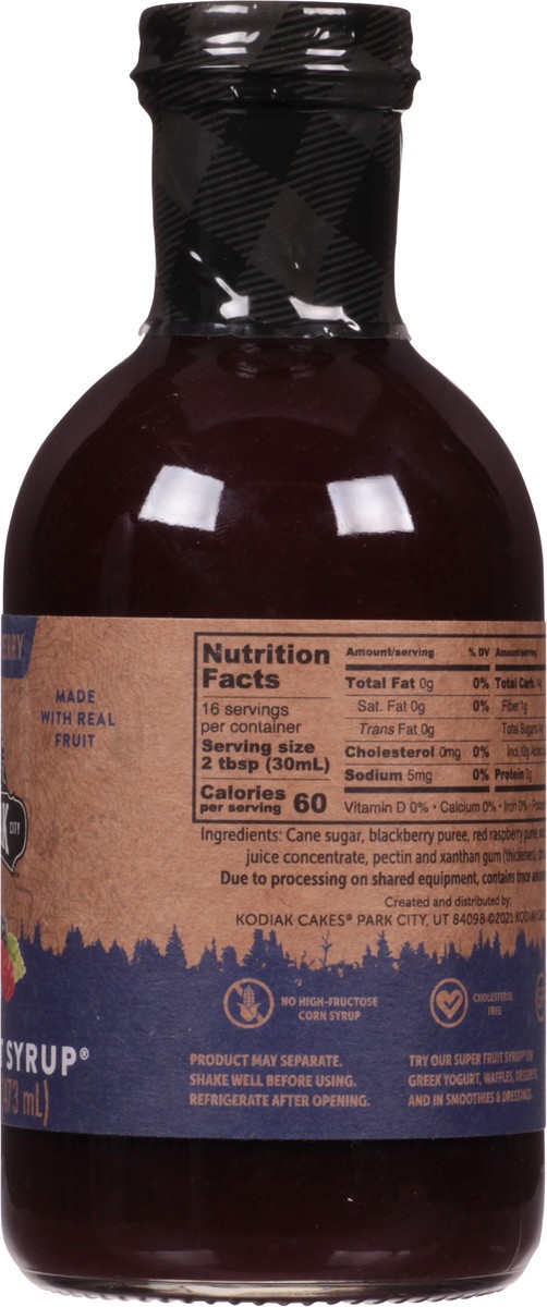 slide 9 of 14, Kodiak Cakes Mountain Berry Super Fruit Syrup 16 fl oz, 16 oz