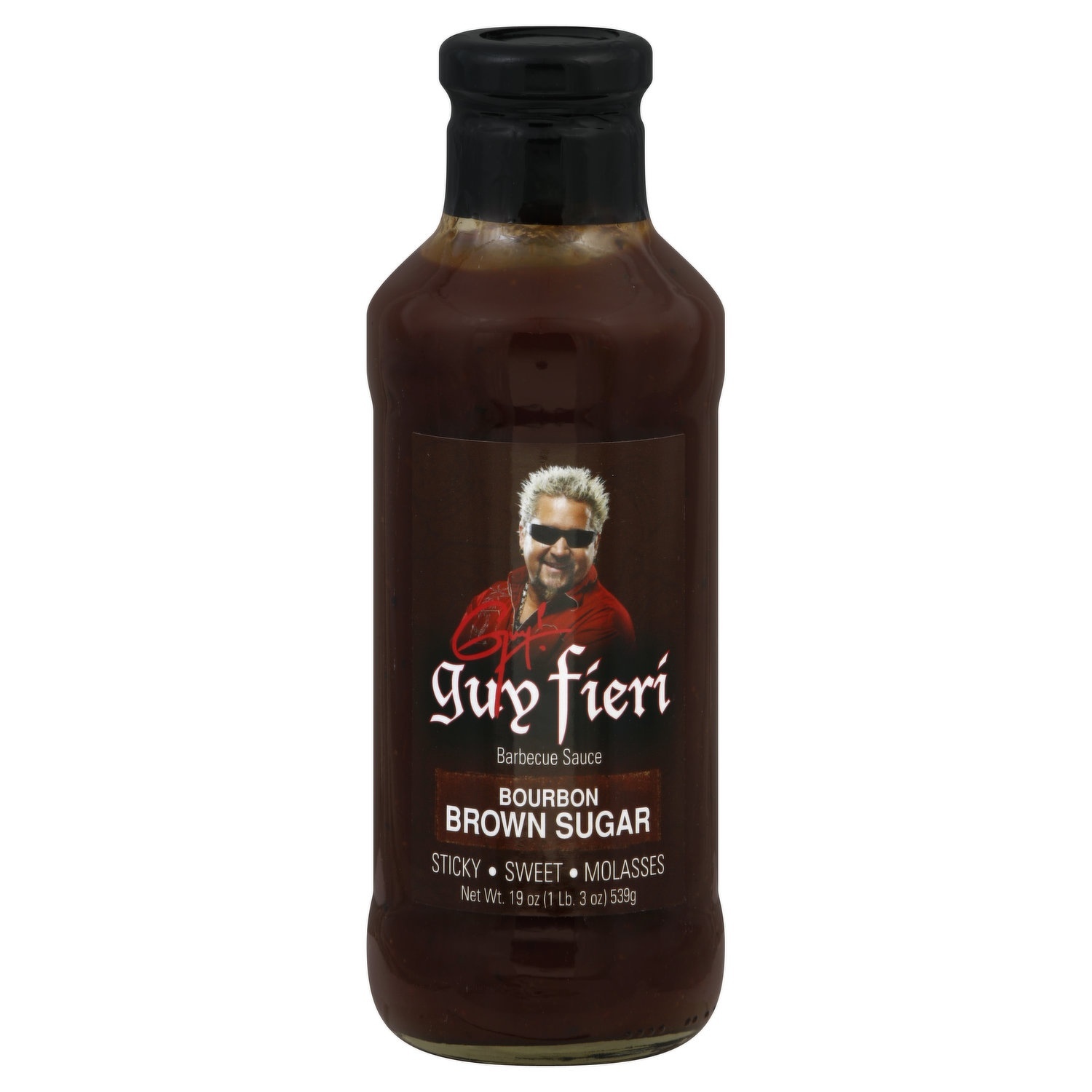 slide 1 of 1, Guy Fieri Barbecue Sauce, Bourbon Brown Sugar, 19 oz