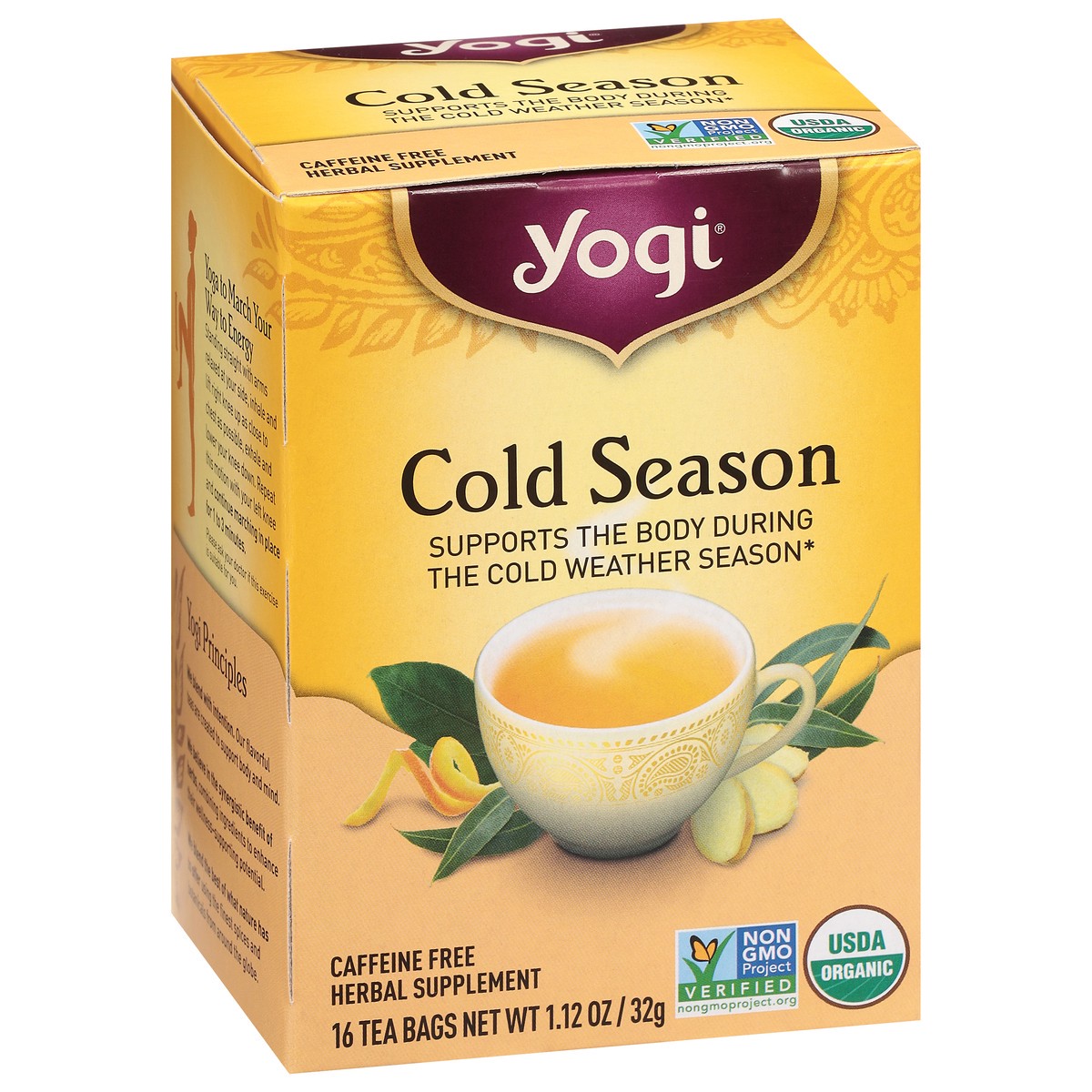 slide 2 of 9, Yogi Tea Bags Cold Season Herbal Supplement 16 ea, 16 ct