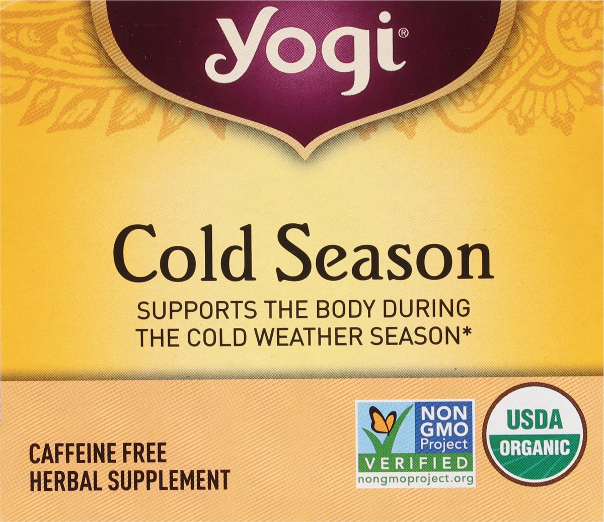 slide 7 of 9, Yogi Tea Bags Cold Season Herbal Supplement 16 ea, 16 ct