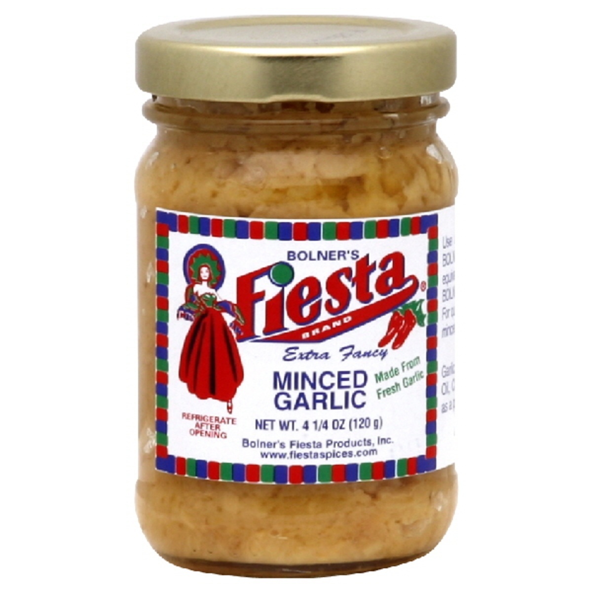 slide 1 of 1, Bolner's Fiesta Fiesta-Minced Garlic In Oil, 4.25 oz