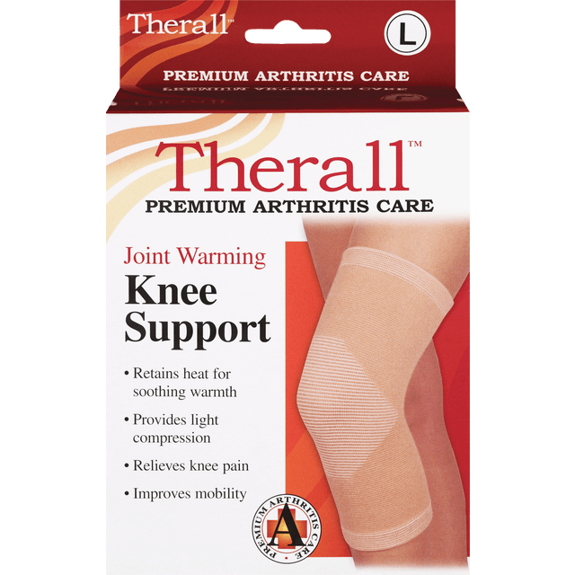 slide 1 of 1, Therall Joint Warming Knee Support, 1 ct