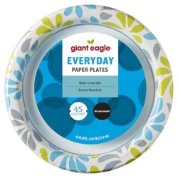 Giant Eagle Everyday Paper Plates, 8.6 Inch, 45 Count