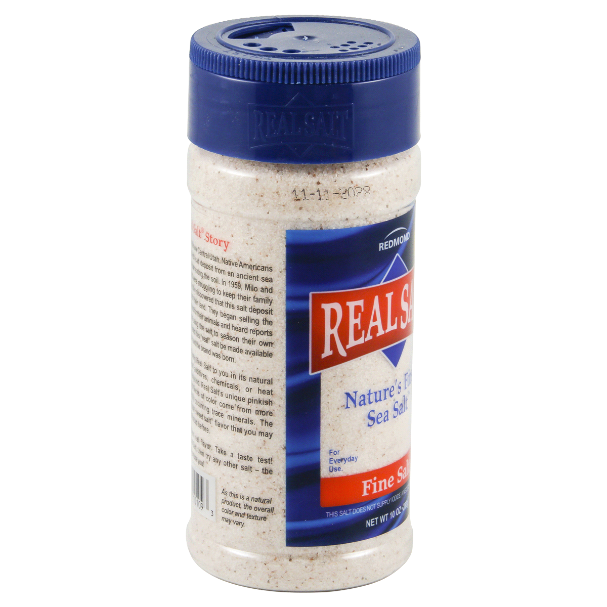 slide 3 of 4, REDMOND REAL SALT Realsalt Shaker Sea Salt, 10 oz