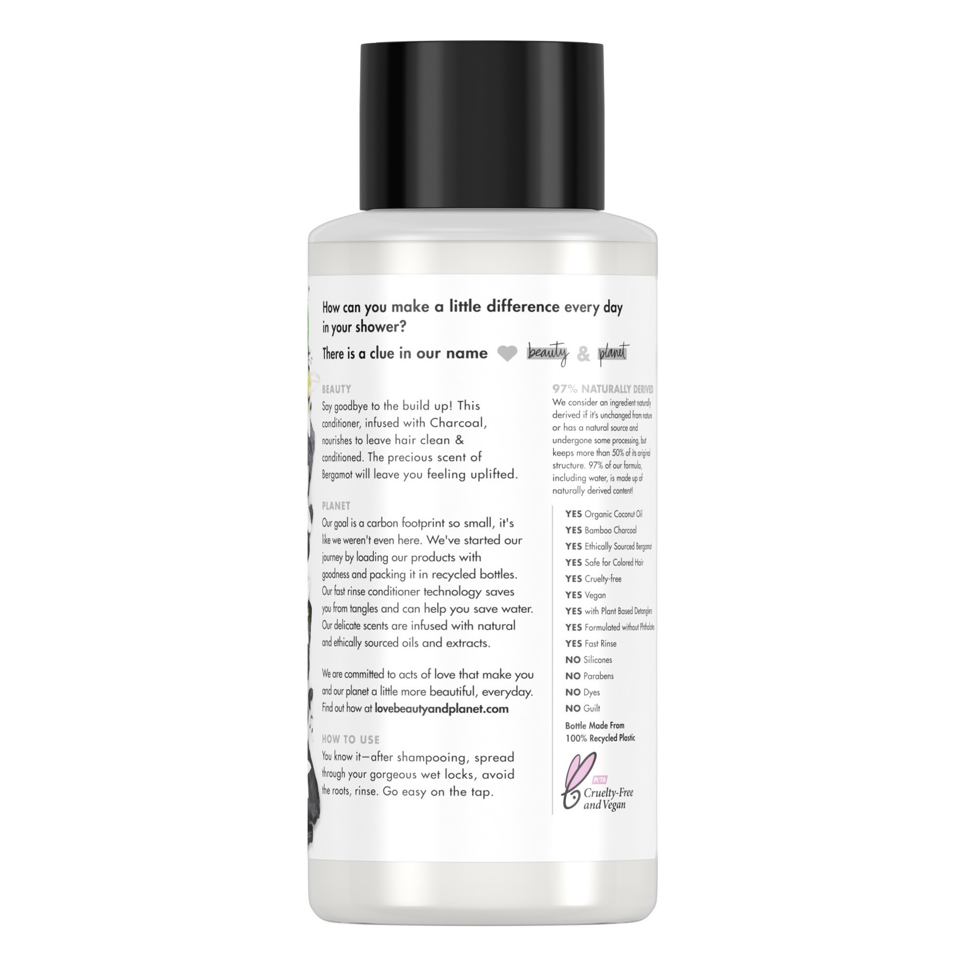 slide 4 of 6, Love Beauty and Planet Cleansing Conditioner Charcoal & Bergamot, 13.5 oz, 13.5 oz