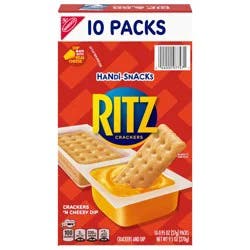 Handi-Snacks RITZ Crackers ''N Cheesy Dip Snack Packs, 10 Snack Packs