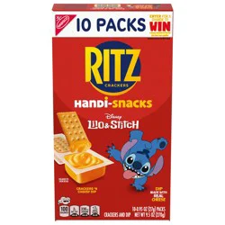 Handi-Snacks RITZ Crackers ''N Cheesy Dip Snack Packs, 10 Snack Packs