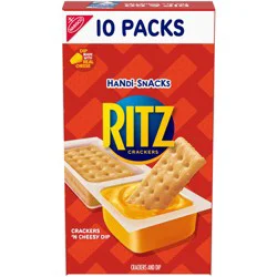 Ritz Handi-Snacks RITZ Crackers 'N Cheesy Dip Snack Packs, 10 Snack Packs
