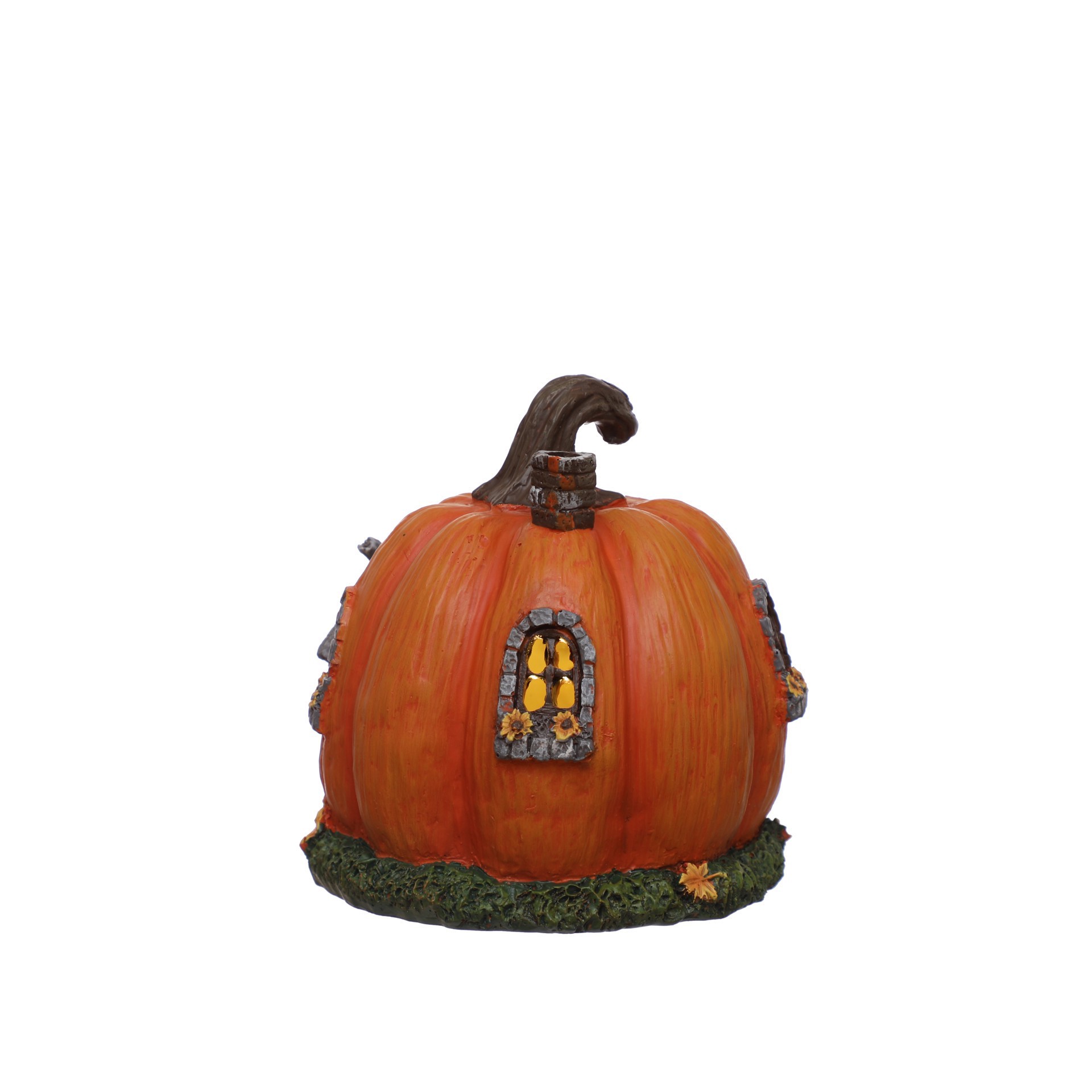 slide 3 of 3, Mini Led Pumpkin House Decoration By Ashland, 5.75 in x 5.5 in x 5.5 in