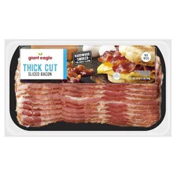 Giant Eagle Bacon, Thick Cut, Sliced