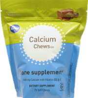 slide 1 of 1, Kroger Chocolate Calcium Chews, 75 ct