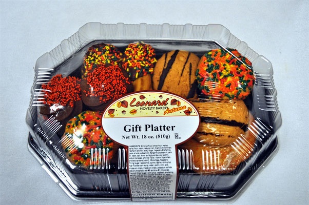 slide 1 of 1, Leonard's Fall Cookie Platter, 32 oz