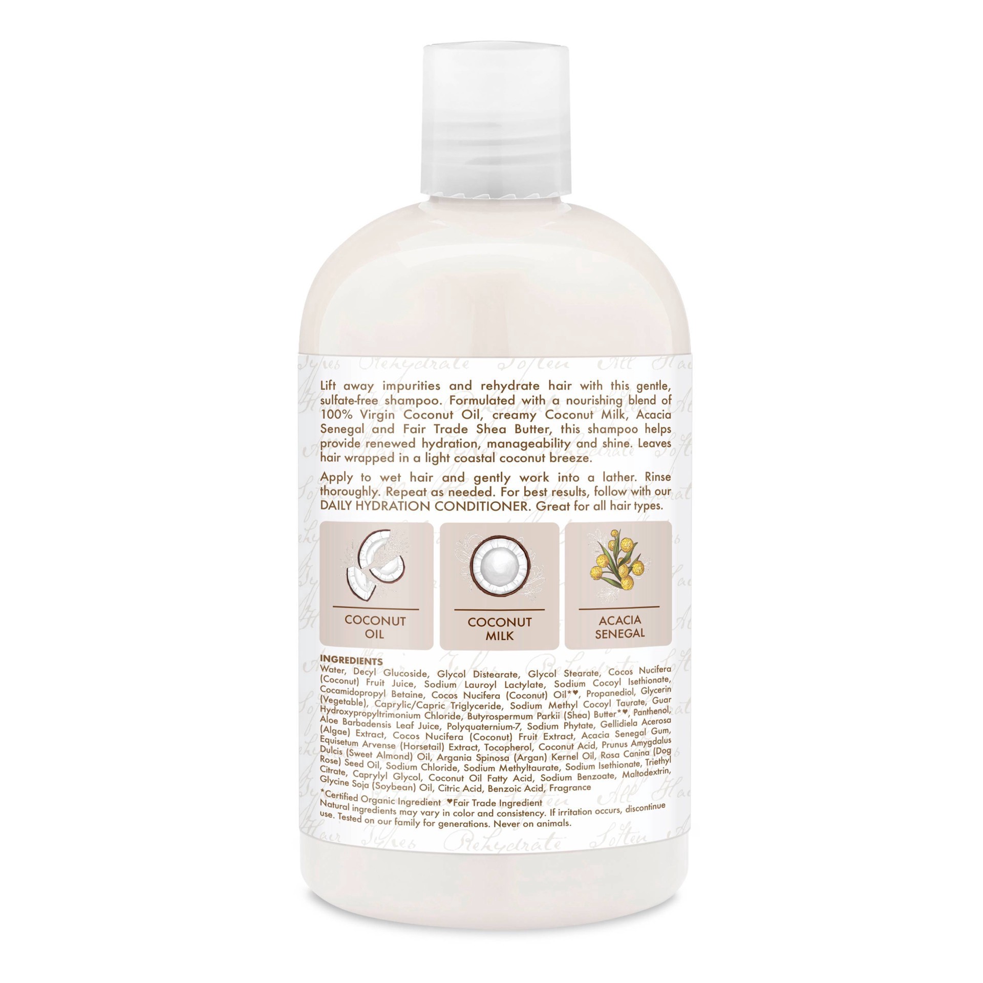 slide 4 of 7, SheaMoisture Virgin Coconut Oil Shampoo Daily Hydration - 13 fl oz, 13 oz