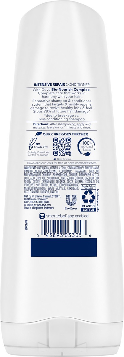 slide 2 of 3, Dove Nutritive Solutions Strengthening Conditioner Intensive Repair, 12 oz, 12 oz